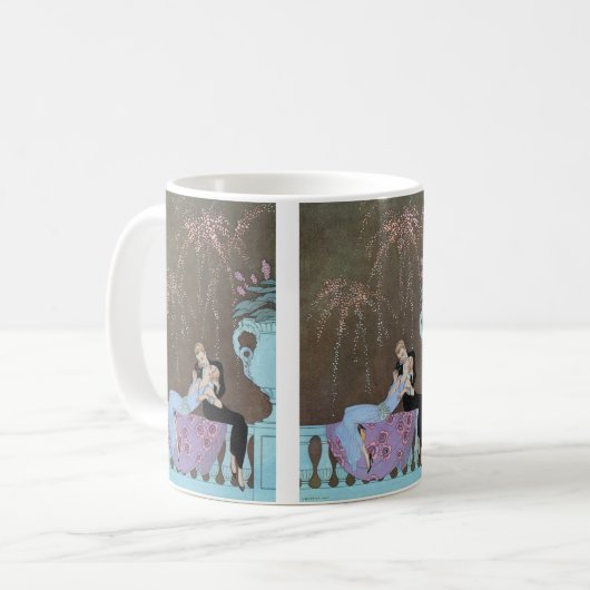 Art Deco Fireworks Le Feu, George Barbier Koffiemok (Voorkant links)