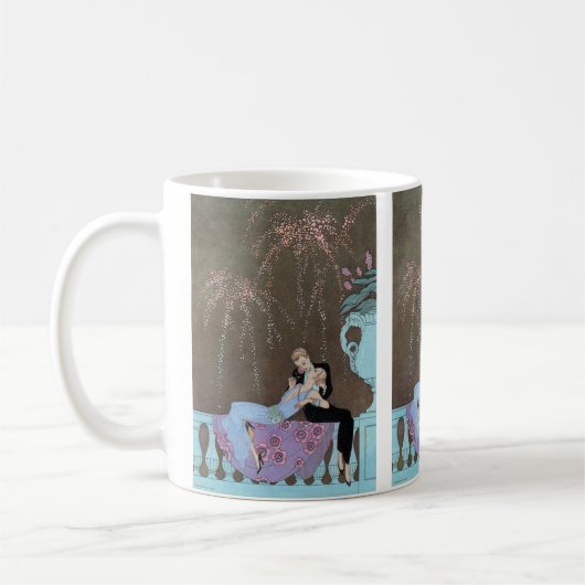  Art Deco Fireworks Le Feu, George Barbier Koffiemok (Links)