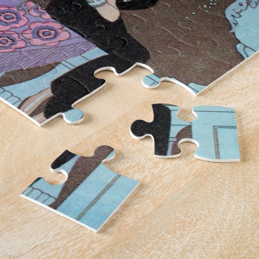  Art Deco Fireworks Le Feu, George Barbier Legpuzzel (Zijkant)