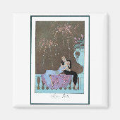  Art Deco Fireworks Le Feu, George Barbier Magneet (Voorkant)