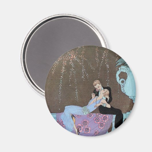  Art Deco Fireworks Le Feu, George Barbier Magneet (Voorkant / Achterkant)