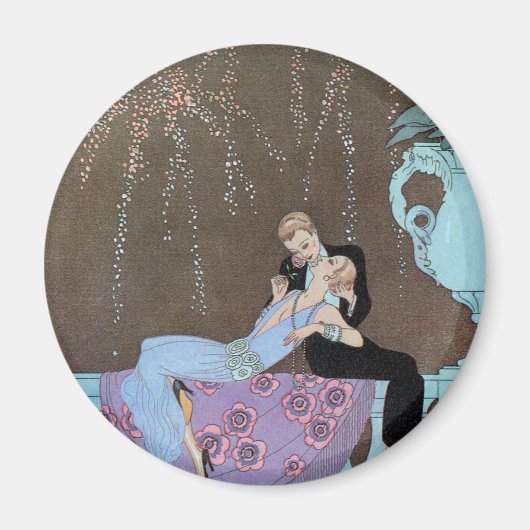  Art Deco Fireworks Le Feu, George Barbier Magneet (Voorkant)