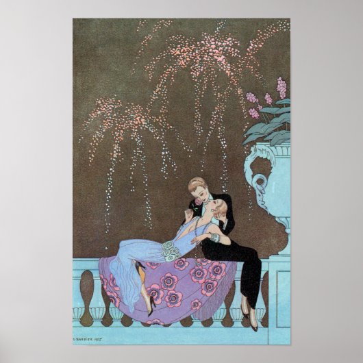  Art Deco Fireworks Le Feu, George Barbier Poster (Voorkant)