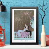  Art Deco Fireworks Le Feu, George Barbier Poster