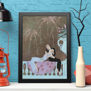  Art Deco Fireworks Le Feu, George Barbier Poster