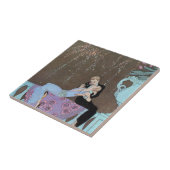  Art Deco Fireworks Le Feu, George Barbier Tegeltje (Zijkant)