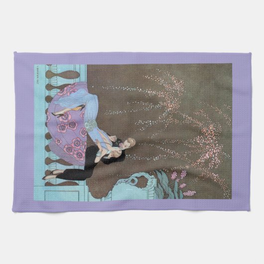  Art Deco Fireworks Le Feu, George Barbier Theedoek (Horizontaal)