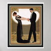 Art Deco "First Dance" Poster 16 x 20 (Voorkant)