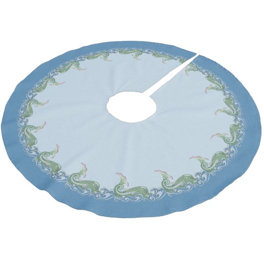 Art Deco Fish Kerstboom Rok (Gekanteld)