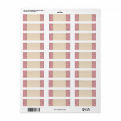 Art Deco Flair - Alles in Roze Etiket (Full Sheet)