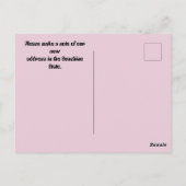 ART DECO FLAMINGO ADRESWIJZIGING BRIEFKAART (Achterkant)