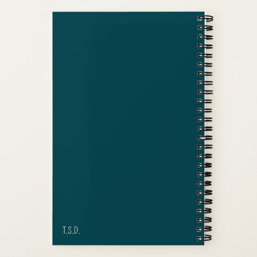 Art Deco Flamingo Notitieboek (Achterkant)