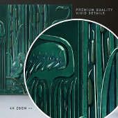 Art Deco Flamingo Wanddecoratie Art Nouveau Tegeltje