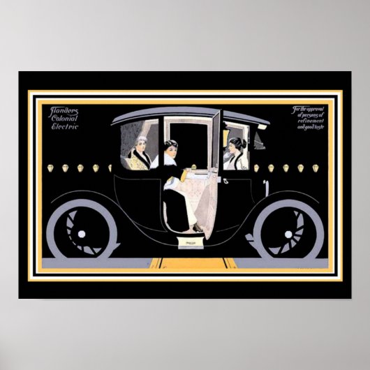 Art Deco Flanders koloniale AD - 13 x 19 afdrukken Poster (Voorkant)