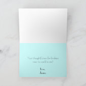 Art Deco Flapper bedankbriefje Bedankkaart (Binnen)