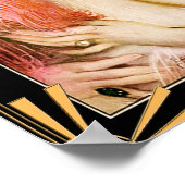 Art Deco Flapper dames Poster. Poster (Hoek)