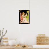 Art Deco Flapper dames Poster. Poster (Keuken)