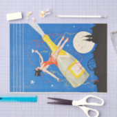 Art Deco Flapper Dansende Bar Scene 1920's Gatsby Tissuepapier (Craft)