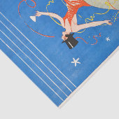 Art Deco Flapper Dansende Bar Scene 1920's Gatsby Tissuepapier (Detail)