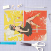 Art Deco Flapper Dansende Bar Scene 1920's Gatsby Tissuepapier (Craft)