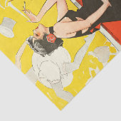 Art Deco Flapper Dansende Bar Scene 1920's Gatsby Tissuepapier (Detail)