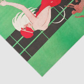 Art Deco Flapper Dansende Bar Scene 1920's Gatsby Tissuepapier (Detail)