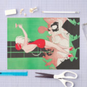 Art Deco Flapper Dansende Bar Scene 1920's Gatsby Tissuepapier (Craft)