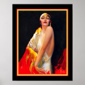 Art Deco Flapper door Rolf Armstrong Poster (Voorkant)