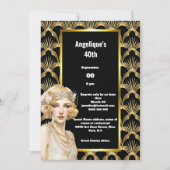 Art deco Flapper meisjes 1920's brullende twintige Kaart (Voorkant)