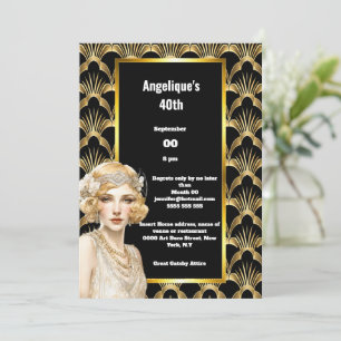 Art deco Flapper meisjes 1920's brullende twintige Kaart