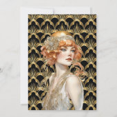 Art deco Flapper meisjes 1920's roaring twenties r Kaart (Achterkant)
