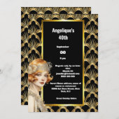 Art deco Flapper meisjes 1920's roaring twenties r Kaart (Voorkant / Achterkant)