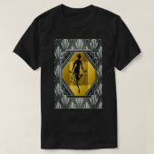 Art Deco Flapper Roaring 20s Gatsby Style Print T-shirt (Design voorkant)