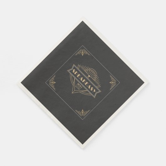 Art Deco Flapper Speakeasy Party (1920) Servet (Hoek)