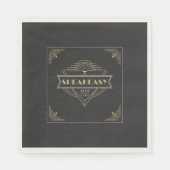 Art Deco Flapper Speakeasy Party (1920) Servet (Voorkant)