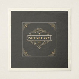  Art Deco Flapper Speakeasy Party (1920) Servet