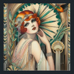 Art Deco Flapper Wall Art Acryl Muurkunst<br><div class="desc">Perfect voor de Art Deco liefhebber!</div>