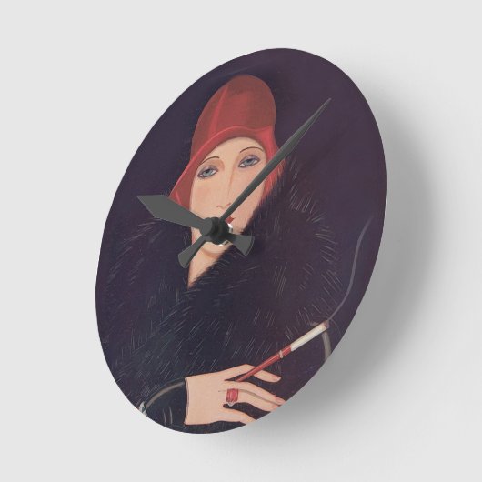 Art Deco Flapper Wall klok (Hoek)