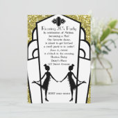 Art Deco Flappers Kaart (Staand voorkant)