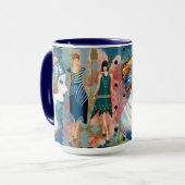 Art Deco Flappers Mok (Voorkant links)