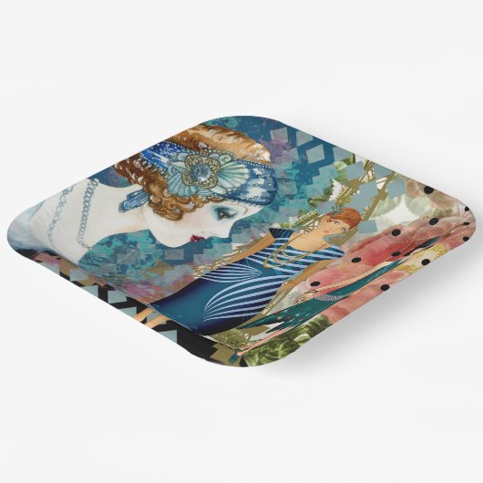 Art Deco Flappers Papieren Bordje (Gebogen)