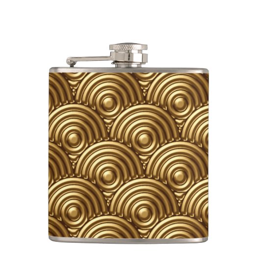 Art Deco Flask Heupfles (Voorkant)