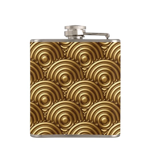 Art Deco Flask Heupfles (Achterkant)