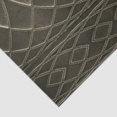 Art Deco Flat Metallic Taupe Decoupage Tissuepapier (Detail)