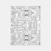 Art Deco Fleece Blanket (Voorkant)