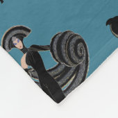 Art Deco Fleece Blanket Throw Deken (Hoek)