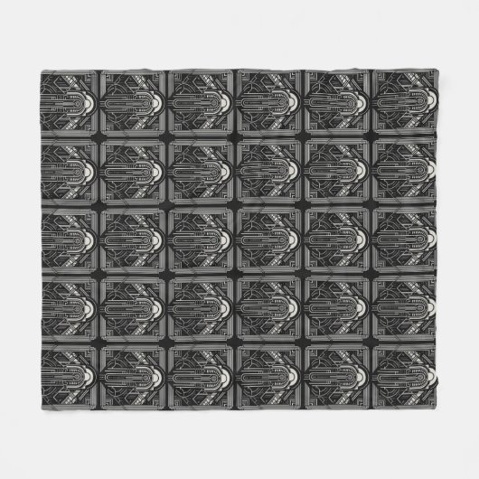 Art Deco Fleece Deken (Voorkant (Horizontaal))