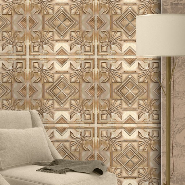  Art Deco Fleur-de-lis Behang (Creator heeft geüpload)