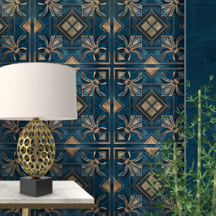  Art Deco Fleur-de-lis Behang