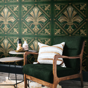 Art Deco Fleur-de-lis Behang